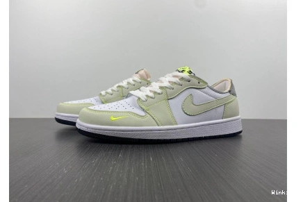 Low DM7837-10R White-Green Nike 1  Jordan  Air 0723